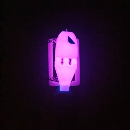 Night fishing luminous lure, highly effective fish attractant x60, 6cm long, glittery spinner for sea fishing.