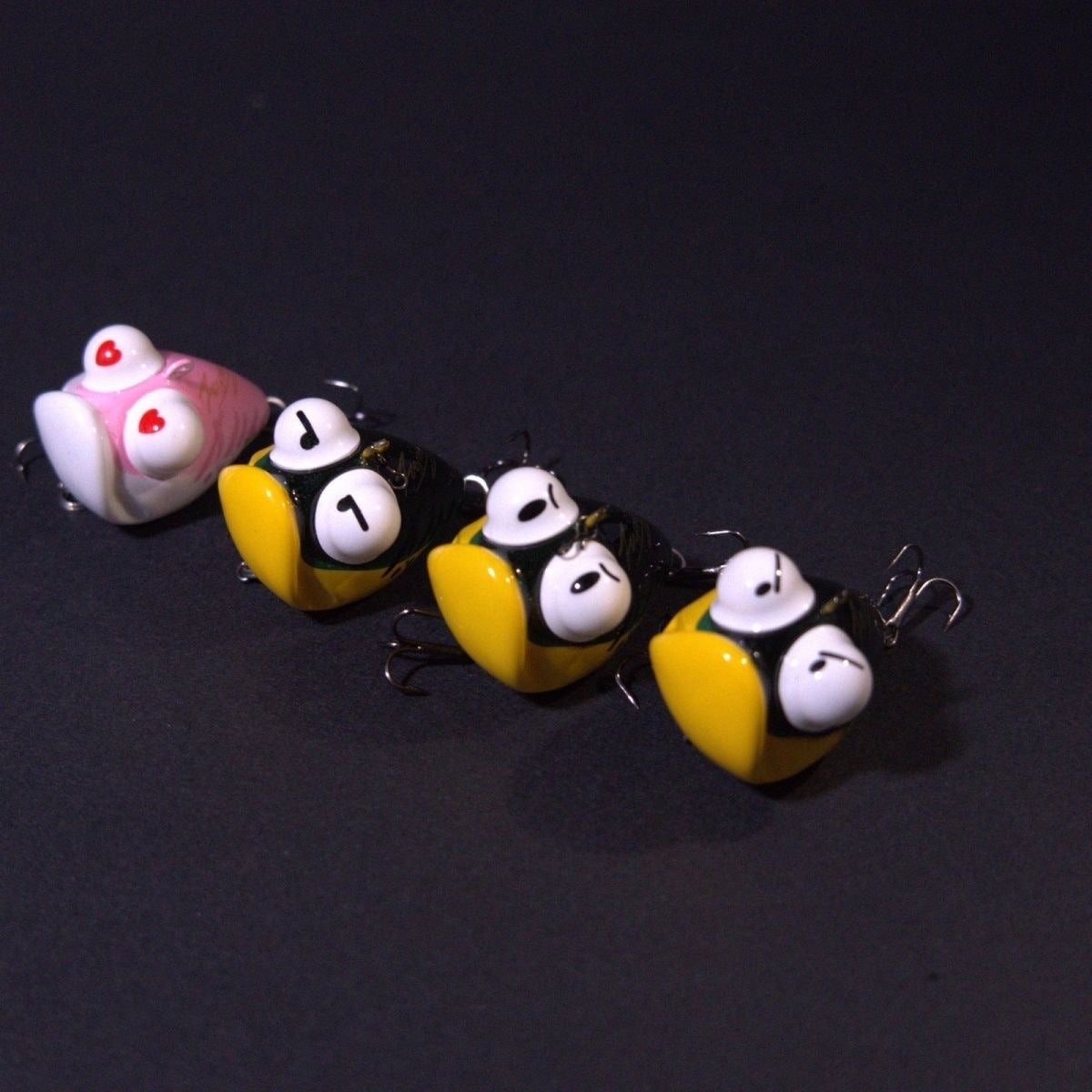Fishing hook, magnetic ornament, lure hook, handmade glass cover, artificial lure