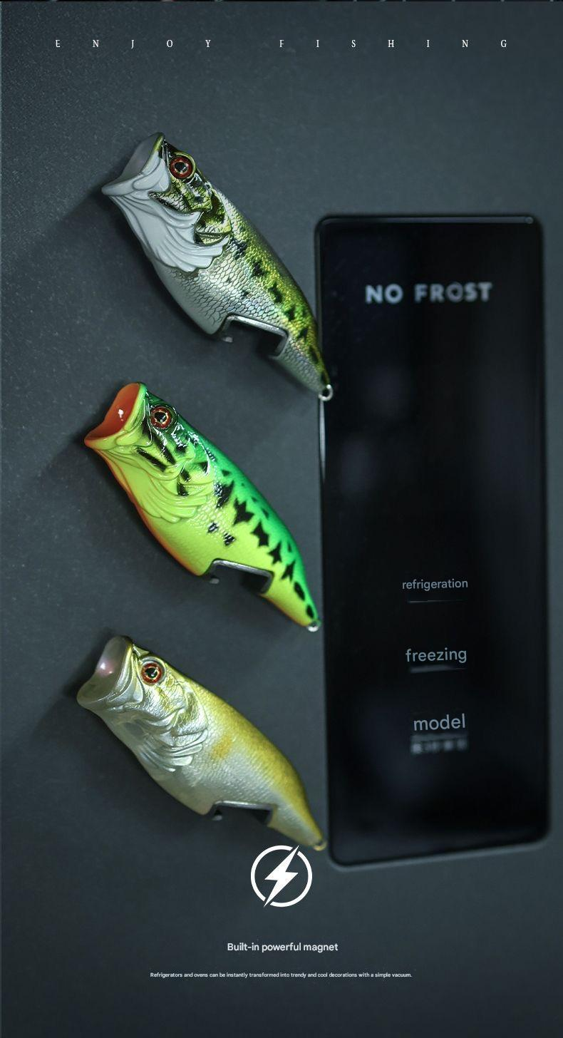 Lure bottle opener, magnetic portable beer bottle opener, bottle opener, artificial lure, refrigerator magnet, ornament.