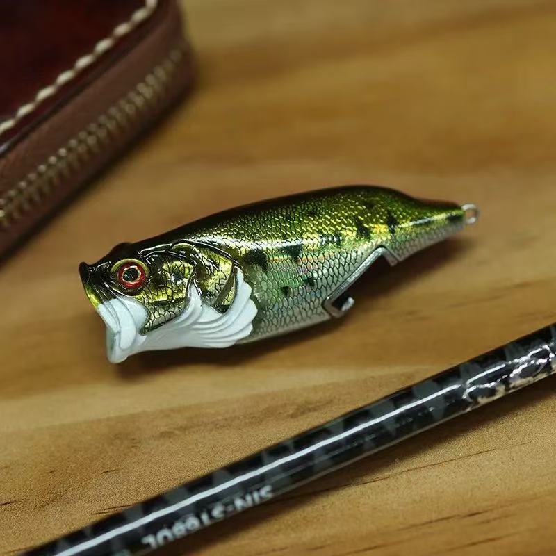 Lure bottle opener, magnetic portable beer bottle opener, bottle opener, artificial lure, refrigerator magnet, ornament.