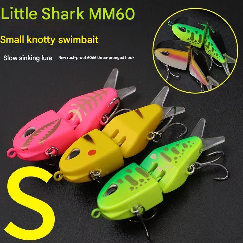 Universal artificial lure 6.5g multi-segmented fish swimming lure with biomimetic large turbulence and oscillation.